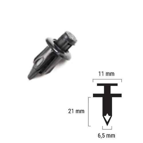 Plastic rivets 11 - 21,