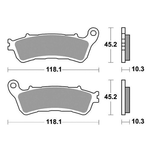 Brake pads ant sbs 953sp - brake,